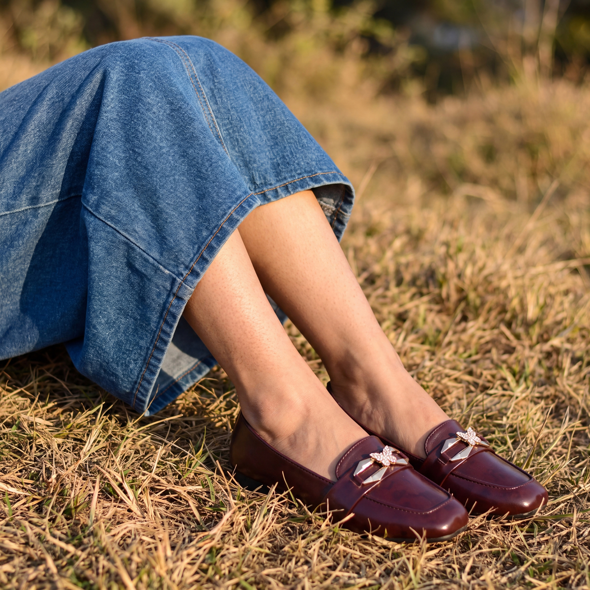 Butterfly Charm Brown Loafers – Pinterest Inspired