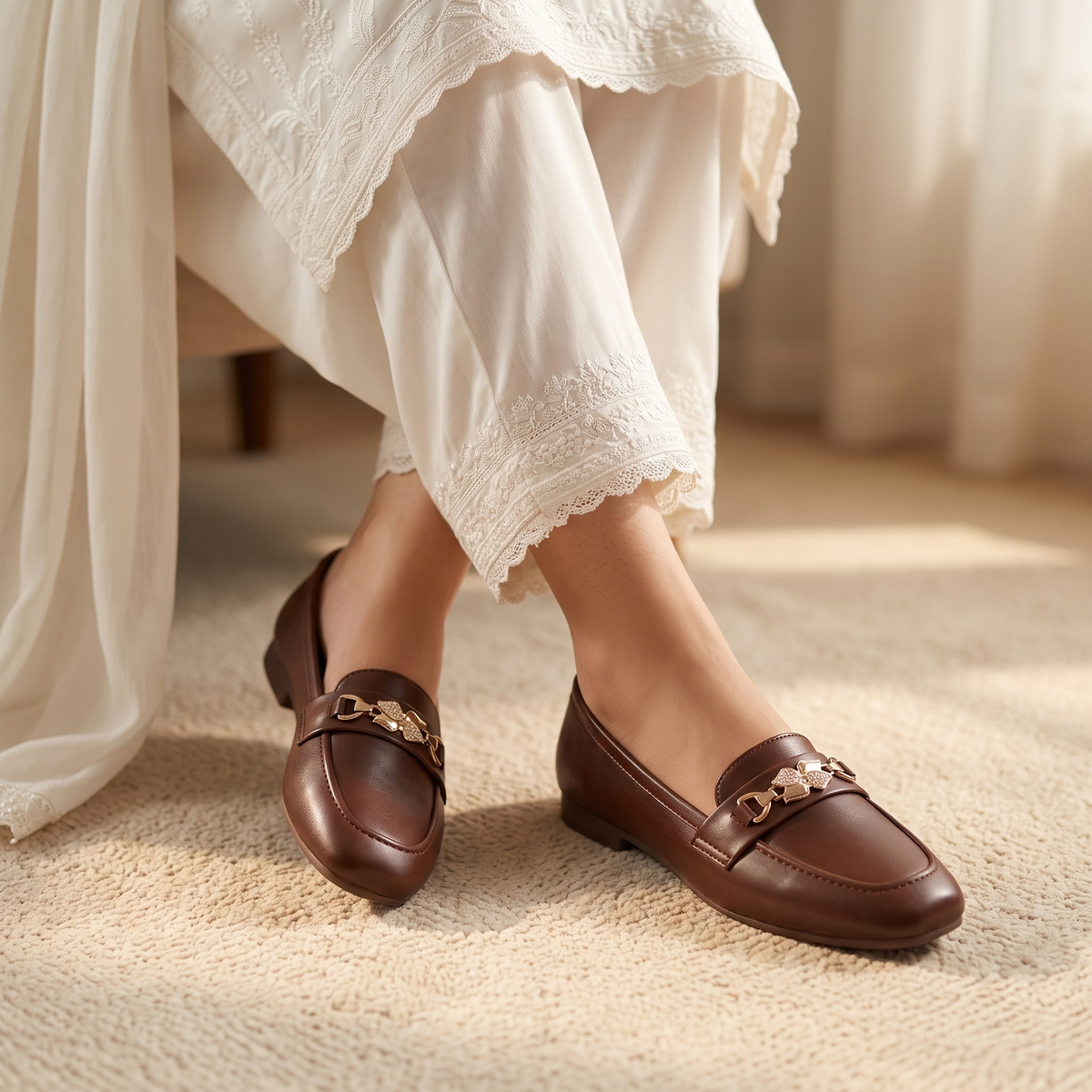 Classic Brown Square-Toe Loafers – Pinterest Inspired