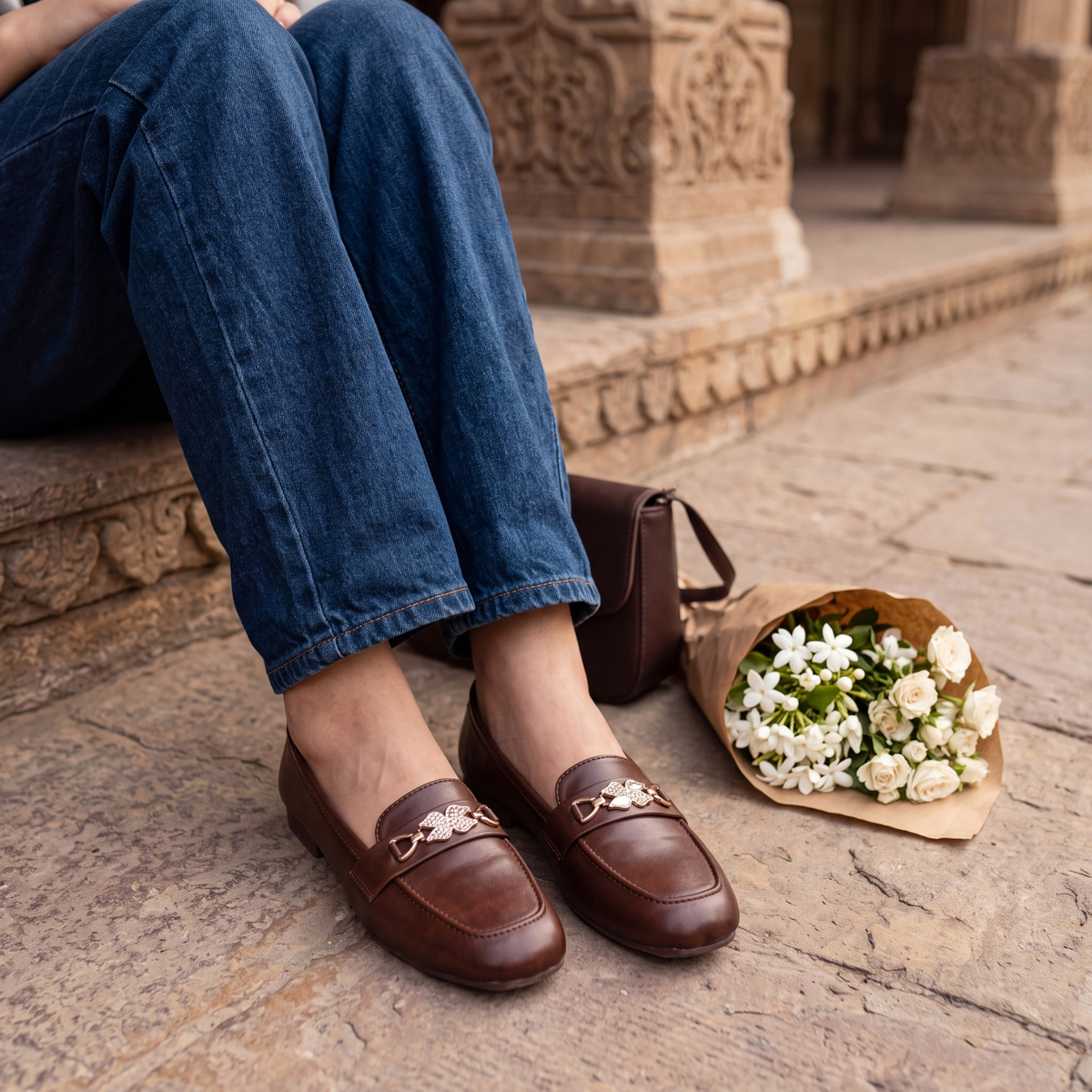 Classic Brown Square-Toe Loafers – Pinterest Inspired